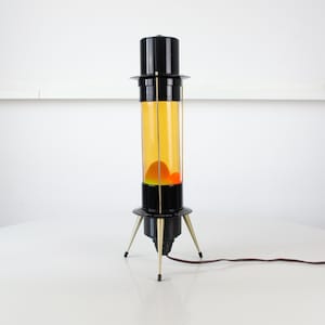 Vintage Liquid Motion Lamp, Vintage Lava Lamp, Vintage Space-Age Lamp, Vintage Groovy Lamp, Retro Rocket Style Lamp, Psychedelic Lamp