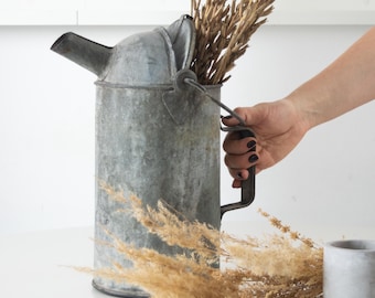 Vintage Metal Watering Can: 1954 Garden Decor Pot