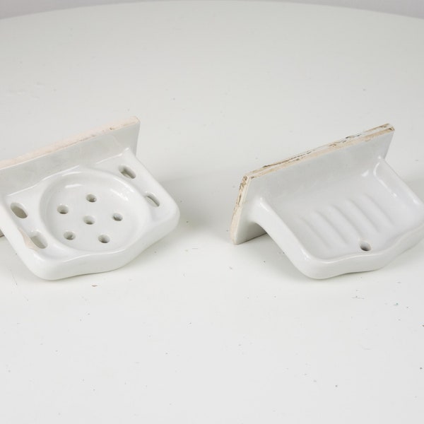 Vintage Porcelain Soap Dishnull