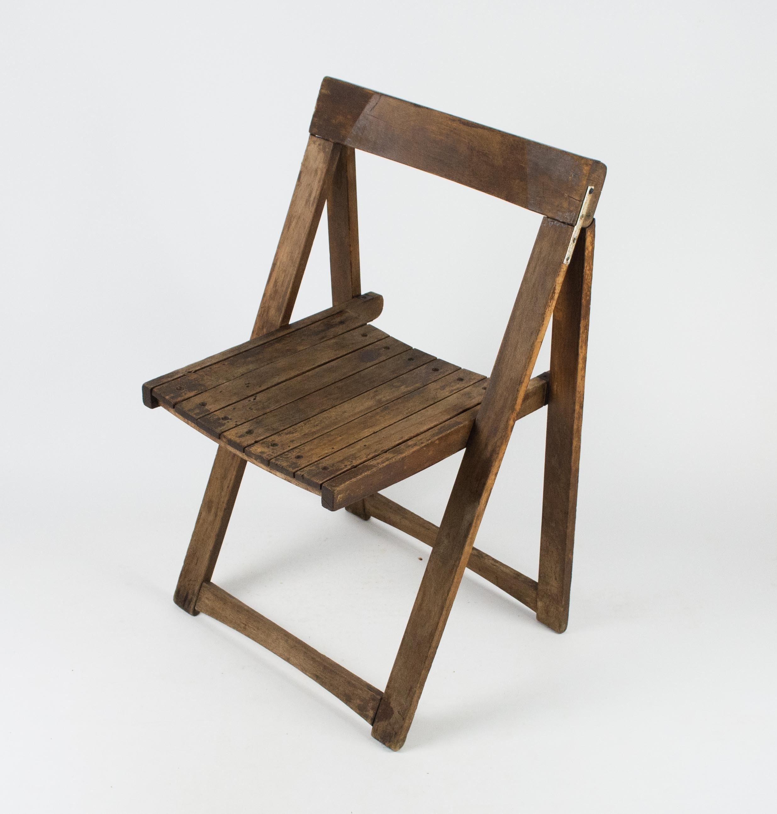 Mid-century Modern Wooden Chairs | Vintage Folding Chairs