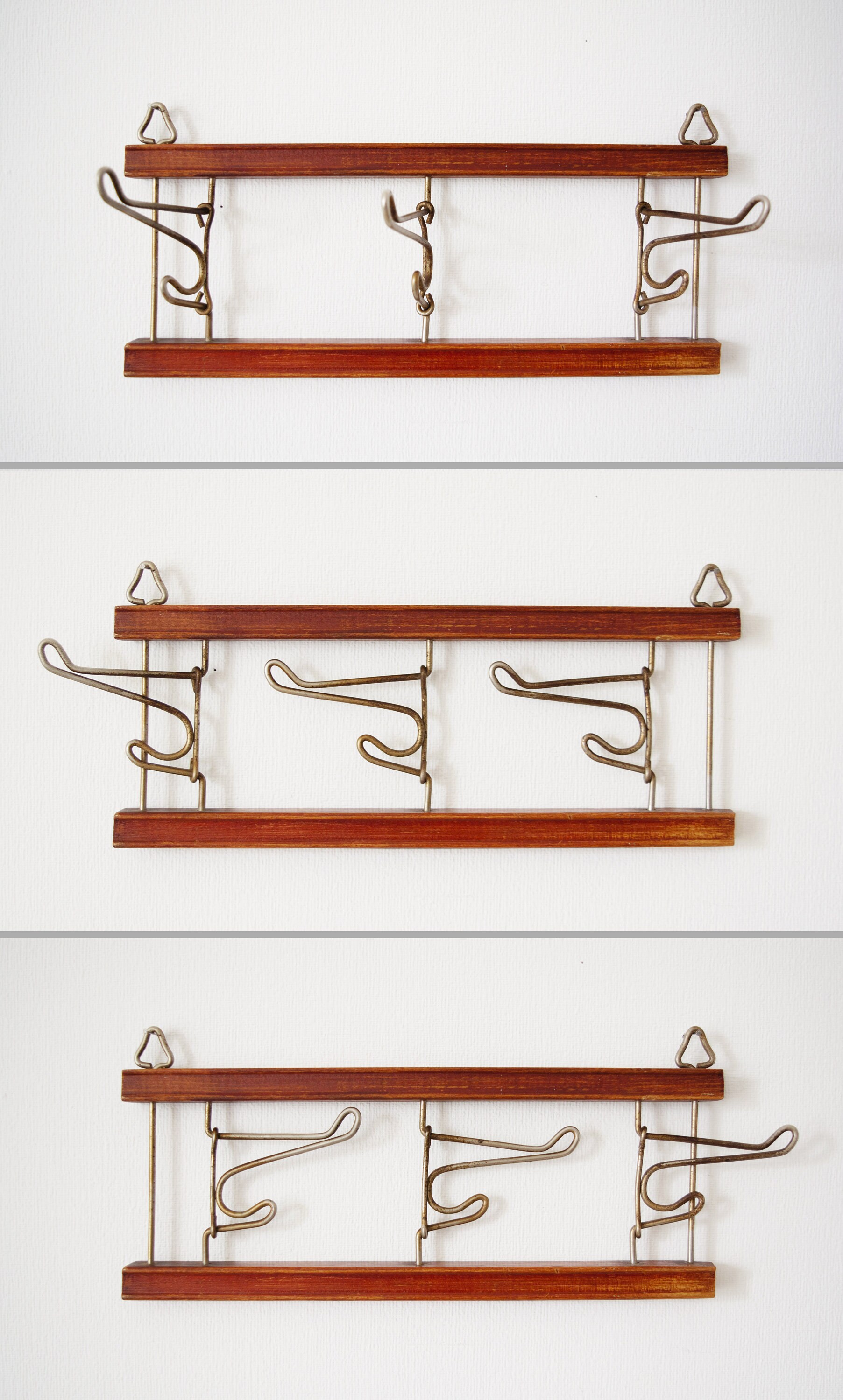 Vintage coat hanger for nursery. Wood wall hook. Kids Wall Etsy