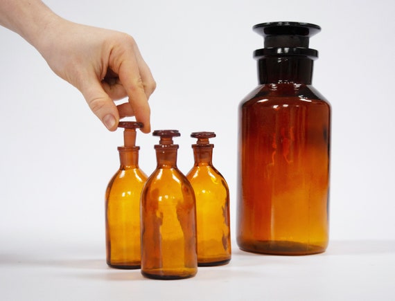 Boccette Per Propoli In Vetro Ambrato Da 10 Ml. Con Pipetta