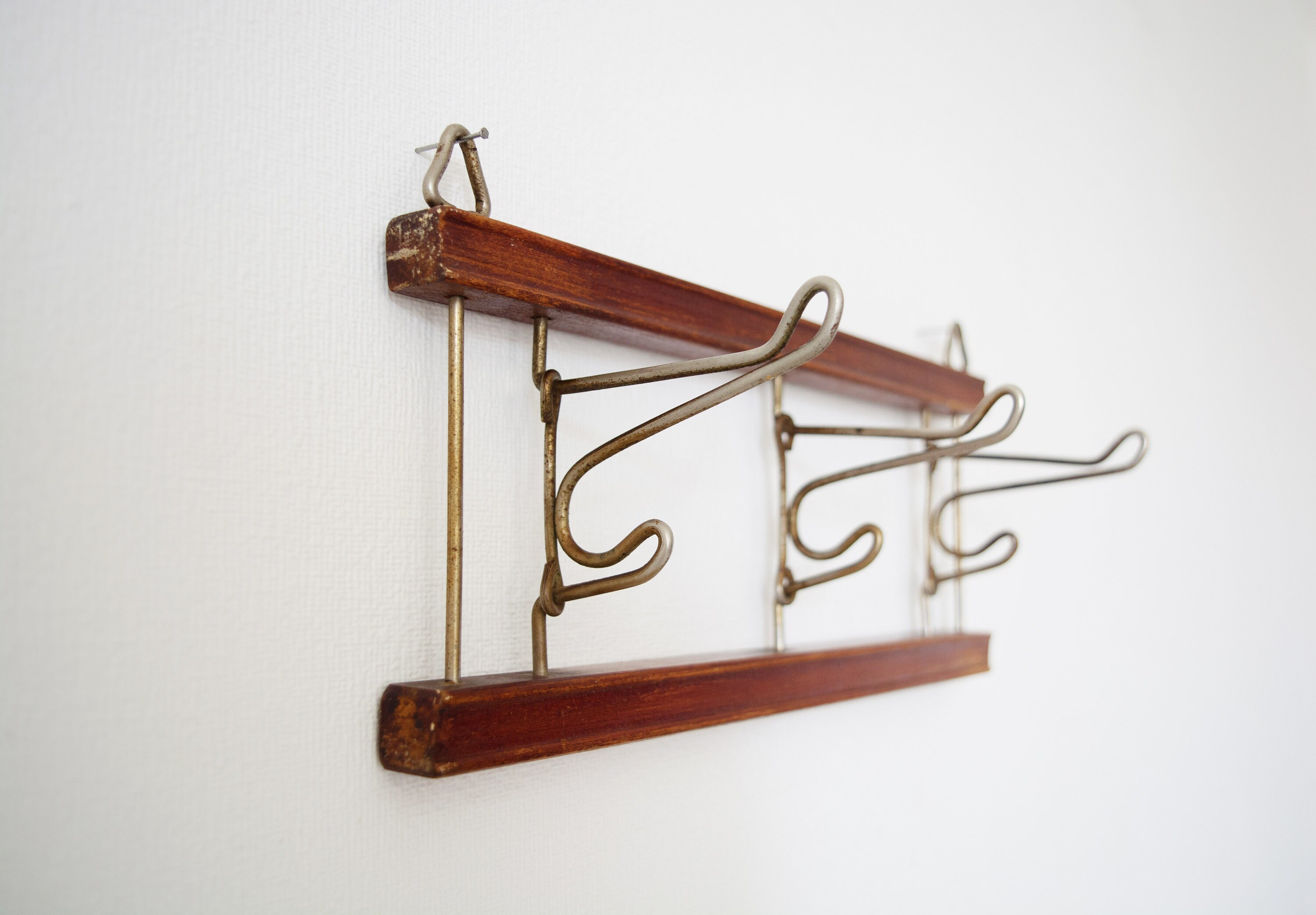 Vintage coat hanger for nursery. Wood wall hook. Kids Wall Etsy