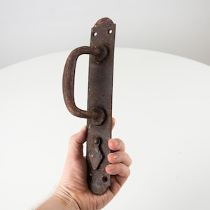Vintage Door Handle, Vintage Metal Door Handle, Industrial Door Handle, Metal Front Door Handle, Retro Door Knob, Rustic Metal Door Handle