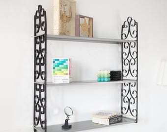 Vintage Tomado Style Shelving System: Mid-Century Modular Shelf