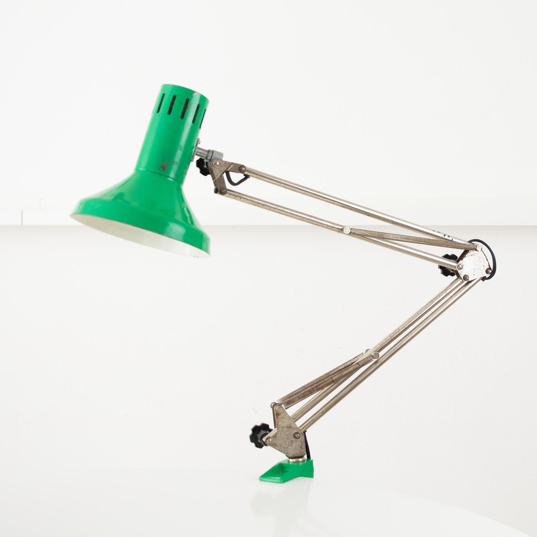 Vintage Architect Desk Lamp, Vintage Drafting Table Lamp, Retro Table