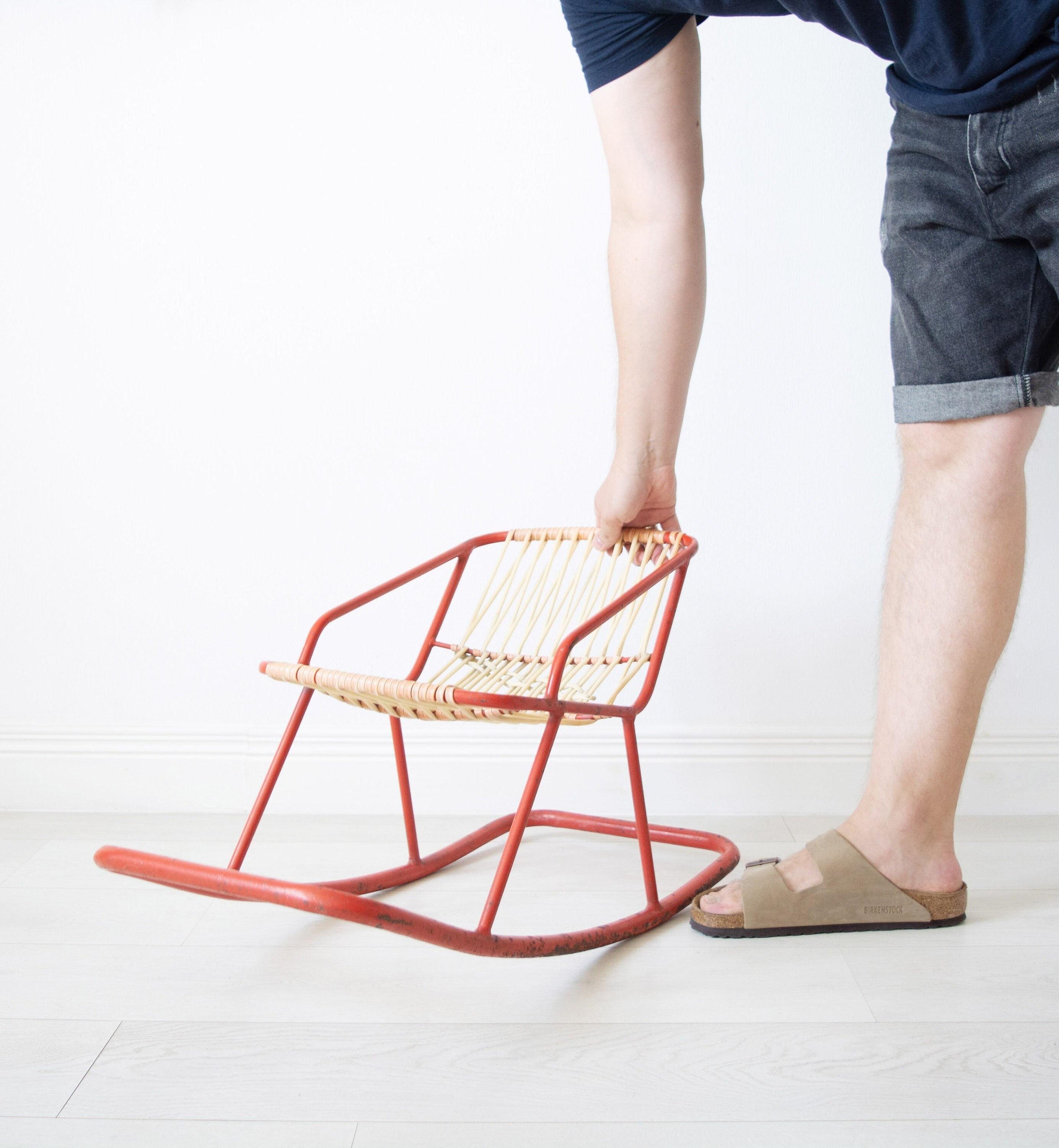 Vintage Childrens Rocking Chair. Toddler's Rocker. Etsy