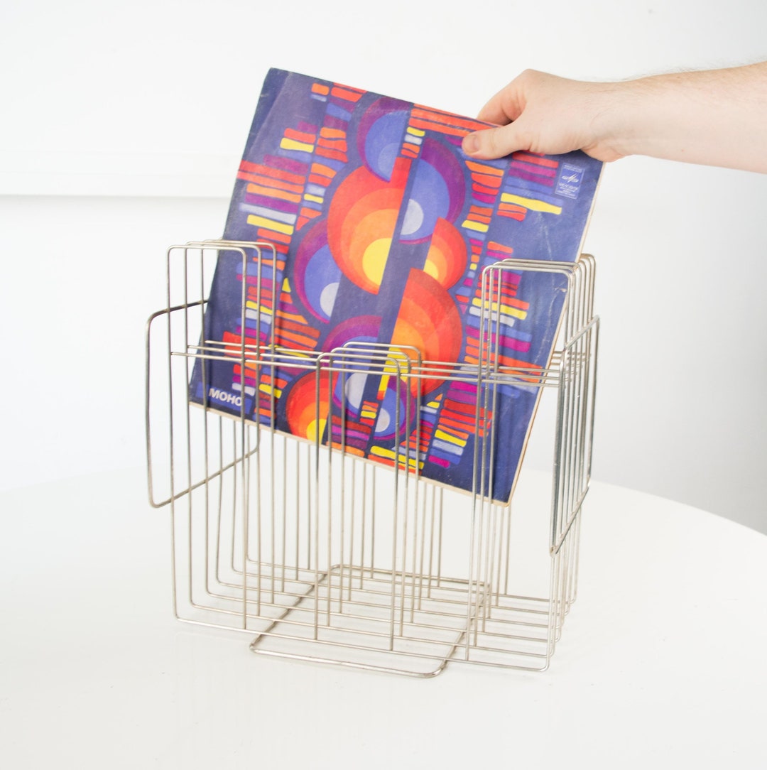 Vintage Wire Vinyl Record Rack: Space Age Magazine Holder - Etsy