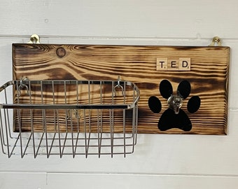 Personalised dog lead holder