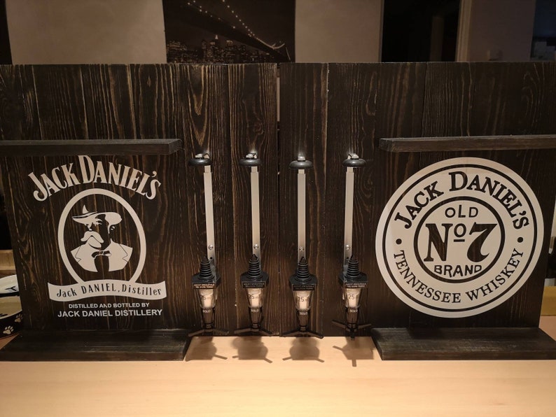 Jack Daniels Bar Optic Shelf With 4 35ml Optics & Shelves Etsy UK