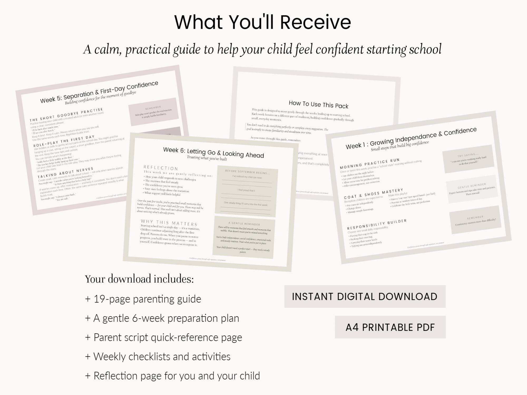 Starting School Guide | School Readiness Plan for Reception | Gentle 6 ...