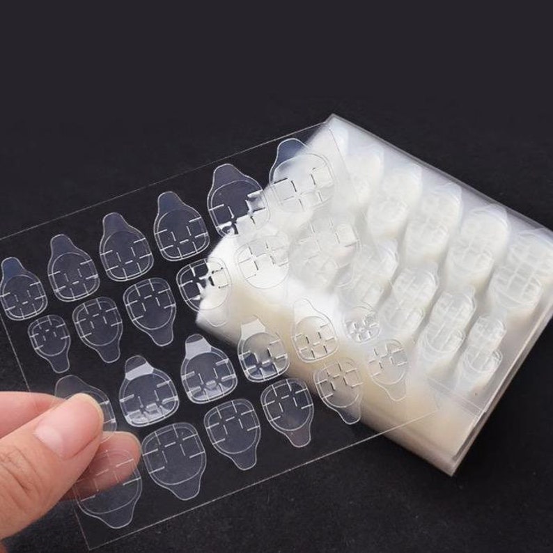Gel pads 5 sheets 120 pads for press on nails adhesive tabs Etsy