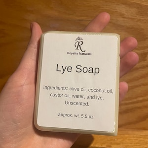 Unscented Lye Soap