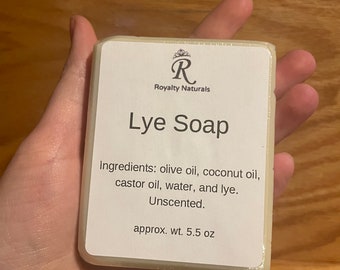 Unscented Lye Soap