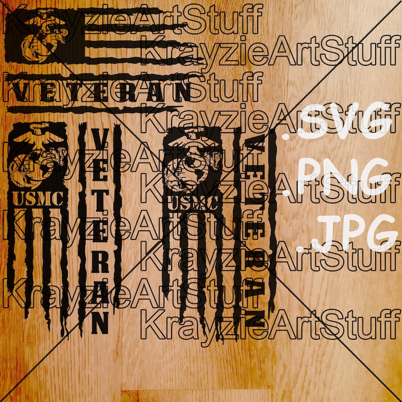 USMC SVG Veteran Distressed Flag American Flag MIlitary | Etsy