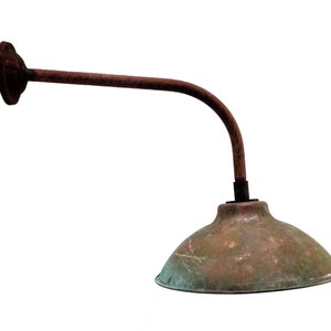 French nostalgic Barn lamp with copper shade | Garden lighting | Outdoor lighting