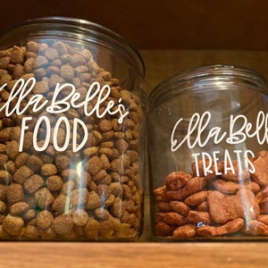 Personalized Pet Food Label | Personalize Pet Treat Label | Sticker | Decal | Pet Decal| Decal Only