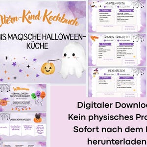 Halloween Kids Cookbook PDF | Parent-Child Cookbook | 5 Halloween Recipes | Kids Activity Book | Digital Download