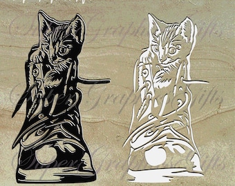 Cat svg, Kitten svg, Cat silhouette ,Cat clipart, Cute cat svg Cat face svg SVG files for cricut Laser Engraving Iron on transfer