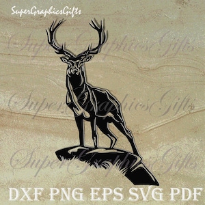 Hirsch svg, kommerzielle Nutzung svg, Jagd svg, Reh Clipart, Reh Silhouette, Reh Jagd svg, Rentier svg, Dxf fürPlasma,cnc-Datei,Vinyl-Dekor