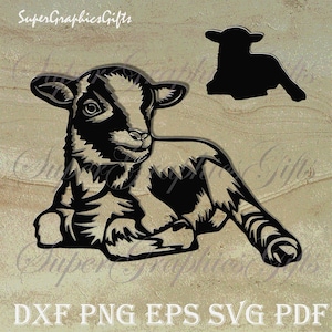 Agnello svg, pecora svg, animale da fattoria svg, file dxf, animale svg, vita in fattoria svg, file svg, vita in fattoria svg