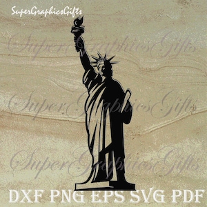 Quatro de julho svg- Estátua da Liberdade svg-patriótico svg,4 de julho svg,lady liberty svg-nova york svg-memorial day svg-DXF arquivos para plasma