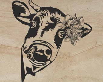 Download Vegan Design Farming Svg Vinyl File Farm Life Cow Head Svg Silhouettes Dxf File Cow Svg Cut File Sunflowers Files For Cricut Clipart Craft Supplies Tools Metalworking