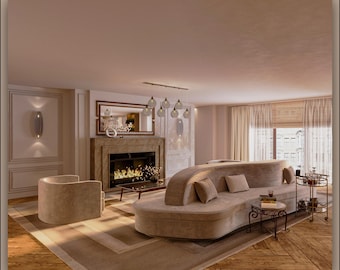 Servicios de visualización 3D, visualización realista de interiores en 3D, visualización de casas, animación 3D, servicios de visualización personalizados, renderizado