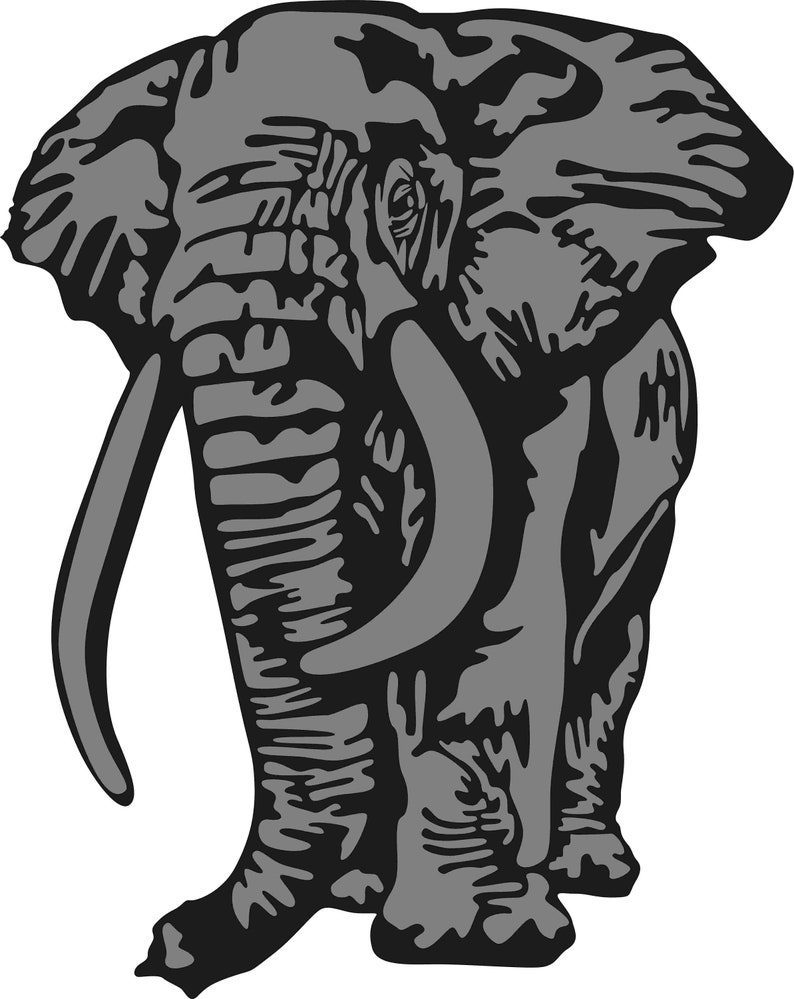 Elephant Svg Cut File Safari Animal Svg Africa Wild Life - Etsy