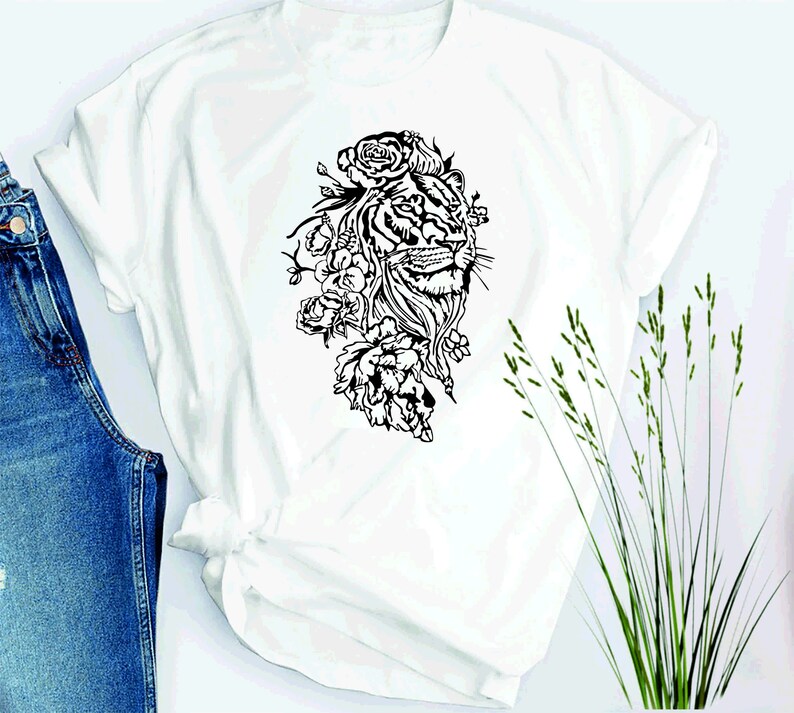 Download Lion svg lion dxf lion vector lion and flowers lion head ...