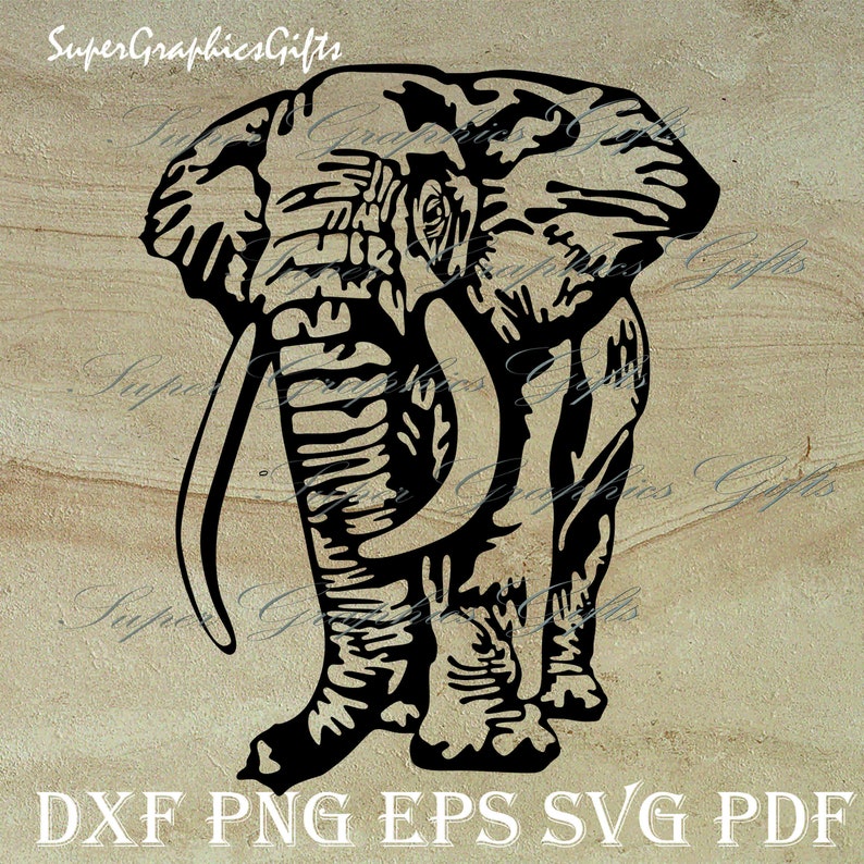 Elephant Svg Cut File Safari Animal svg Africa Wild Life | Etsy