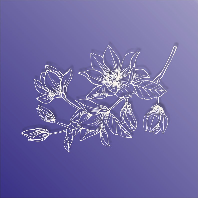 Free Free 188 Magnolia Flower Svg Free SVG PNG EPS DXF File