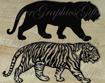 Tiger SVG,dxf files for laser,tiger dxf, tiger png,tiger silhouette,tiger print,jungle svg, wall decor,jungle animals svg,animal svg,iron on