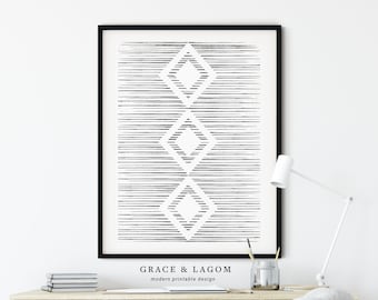 Aztec Art Print 1 | Southwestern Decor | Printable Wall Art