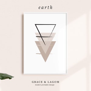 Earth Alchemy Decor | Alchemy Print | Printable Wall Art