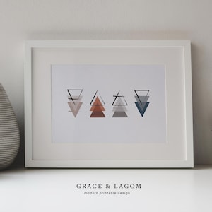 Four Elements Print | Earth Fire Wind Water | Printable Wall Art