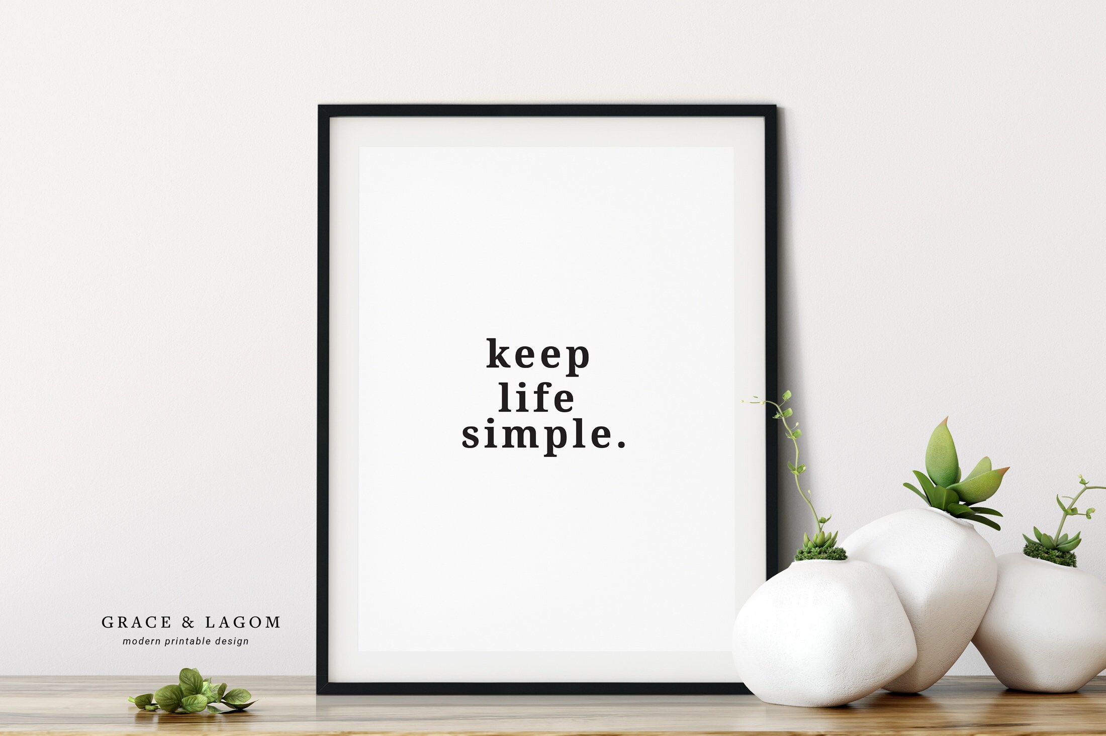 Keep Life Simple Printable Wall Art - Etsy