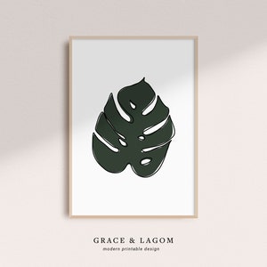 Monstera Print | Swiss Cheese Plant | Printable Wall Art