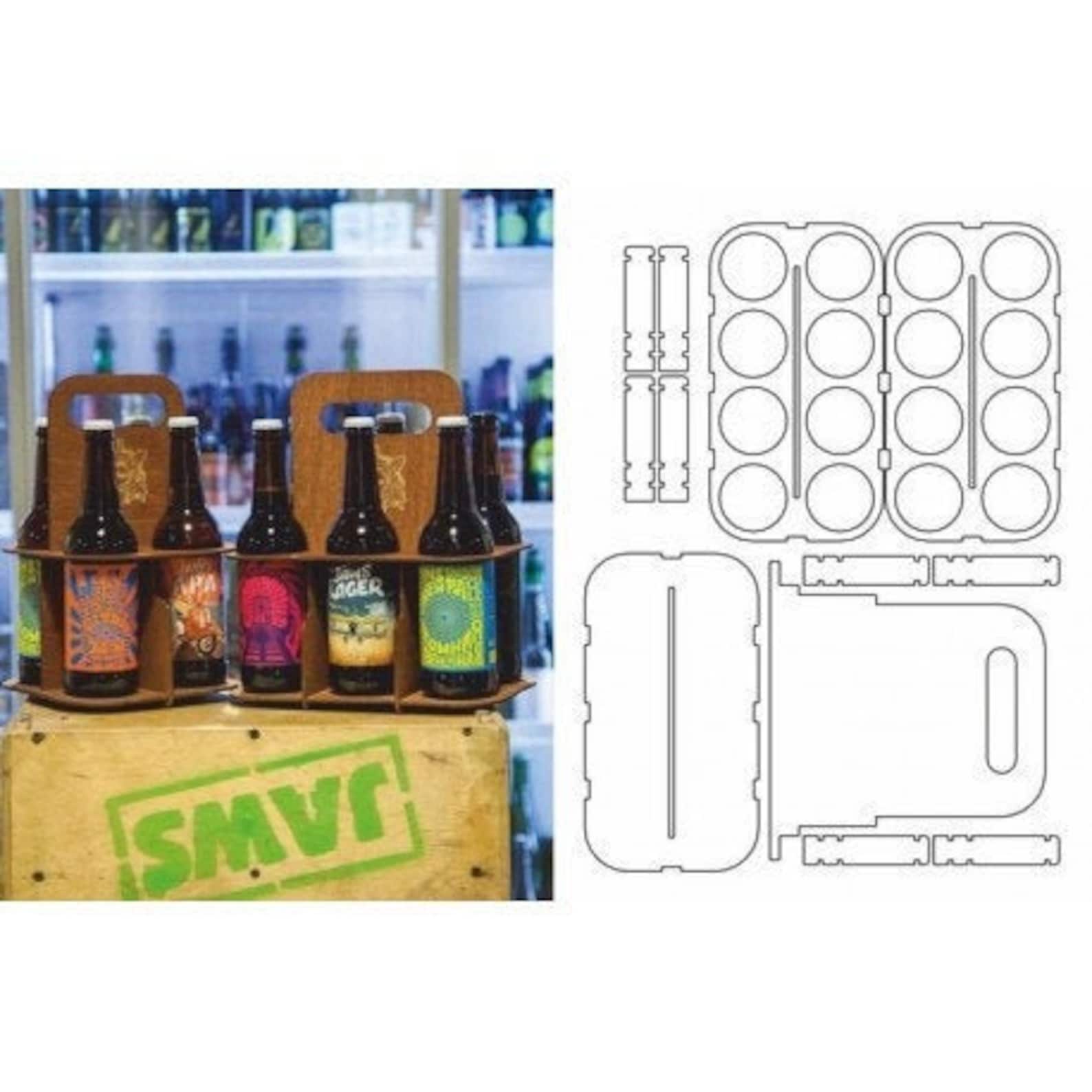 Laser Cut Beer Box 4mm Laser Cut Files SVG DXF CDR Etsy