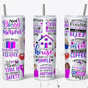 Sarcastic Mom Tumbler Wrap, 20oz Skinny Tumbler Sublimation Designs Tumbler PNG File Digital Download, Sarcastic Quotes, Funny Tumbler Wrap