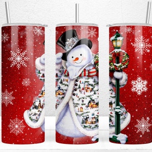 Cute Snowman Tumbler Wrap, 20oz Skinny Tumbler ,PNG Sublimation Designs, Cozy Christmas Png File Instant Download, Christmas Tumbler Wrap