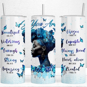 Black Girl Magic Tumbler Wrap, 20oz Skinny Tumbler, You Are Enough, PNG DIGITAL Download , Black Woman Tumbler Wrap, You Are Tumbler Wrap