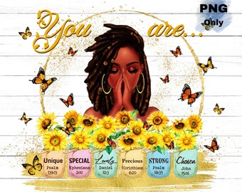 Black Women PNG, You Are Png, Afro Queen PNG, Melanin Girl, Black Queen png, PNG Sublimation, Digital File Sublimation, Afro American Girl