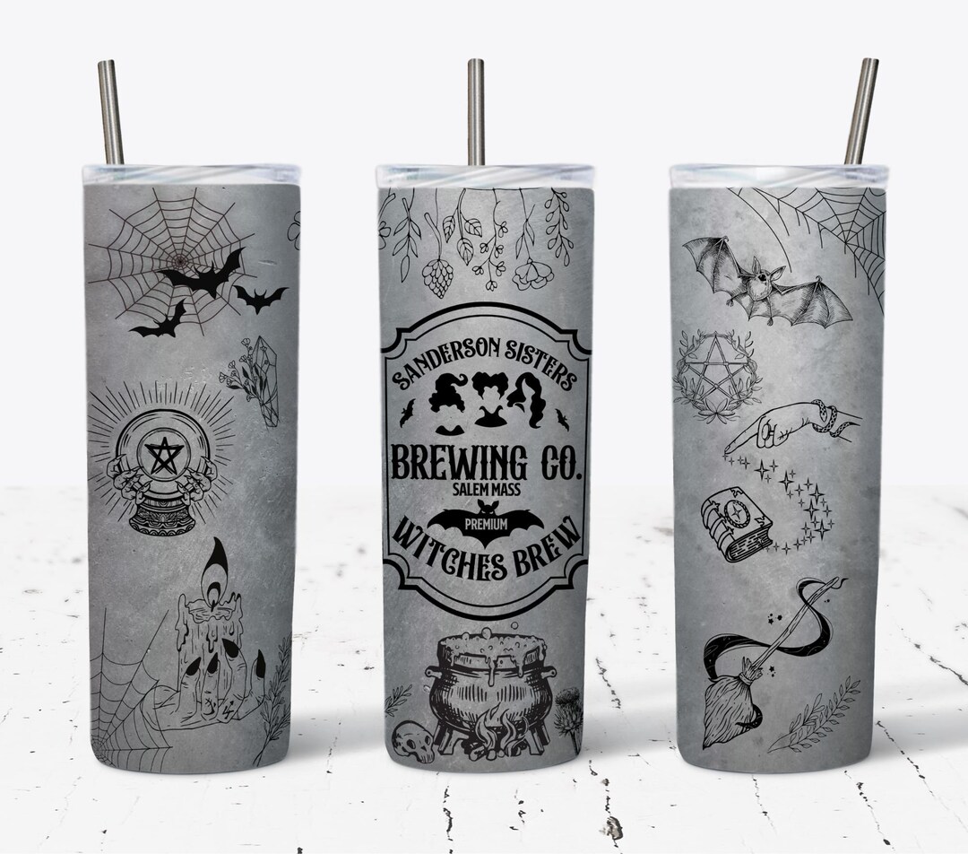 Halloween Sanderson Sisters Witches Brew 20oz Tumbler Wrap PNG ...