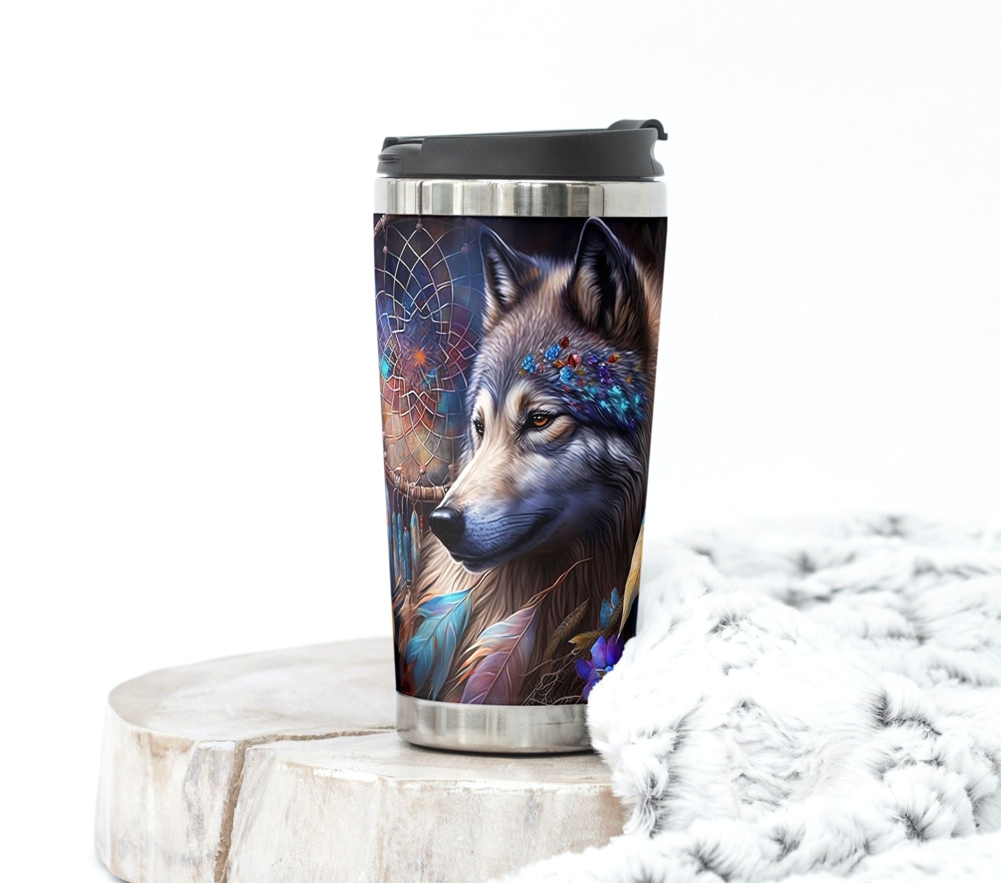 Wolf Feathers Dreamcatcher 20 Oz Skinny Tumbler Design, Native Tumbler  Wrap, Wolf Tumbler Wrap, Dream Catcher Tumbler Wrap, Digital Files - Etsy, image size:2000x1763
