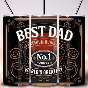Bester Vater aller Zeiten Tumbler Wrap, Vatertag Tumbler Wrap, 20 Unzen Skinny Tumbler Sublimation Design, Dad Tumbler Wrap, PNG-Dateien digitaler Download