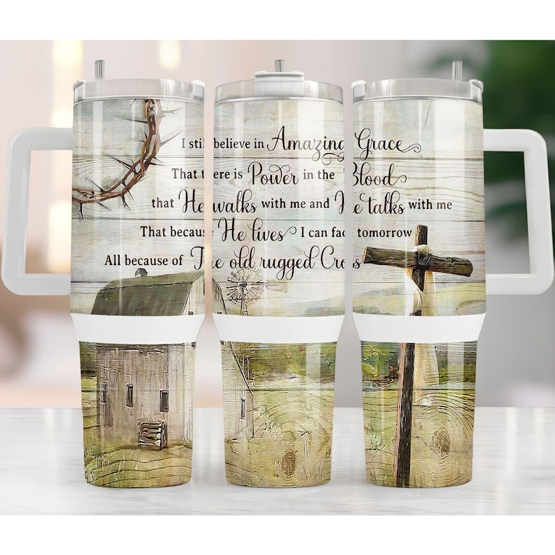I Still Believe In Amazing Grace Png 40oz Tumbler Design, Christian Quencher Tumbler, Religious Tumbler Wrap