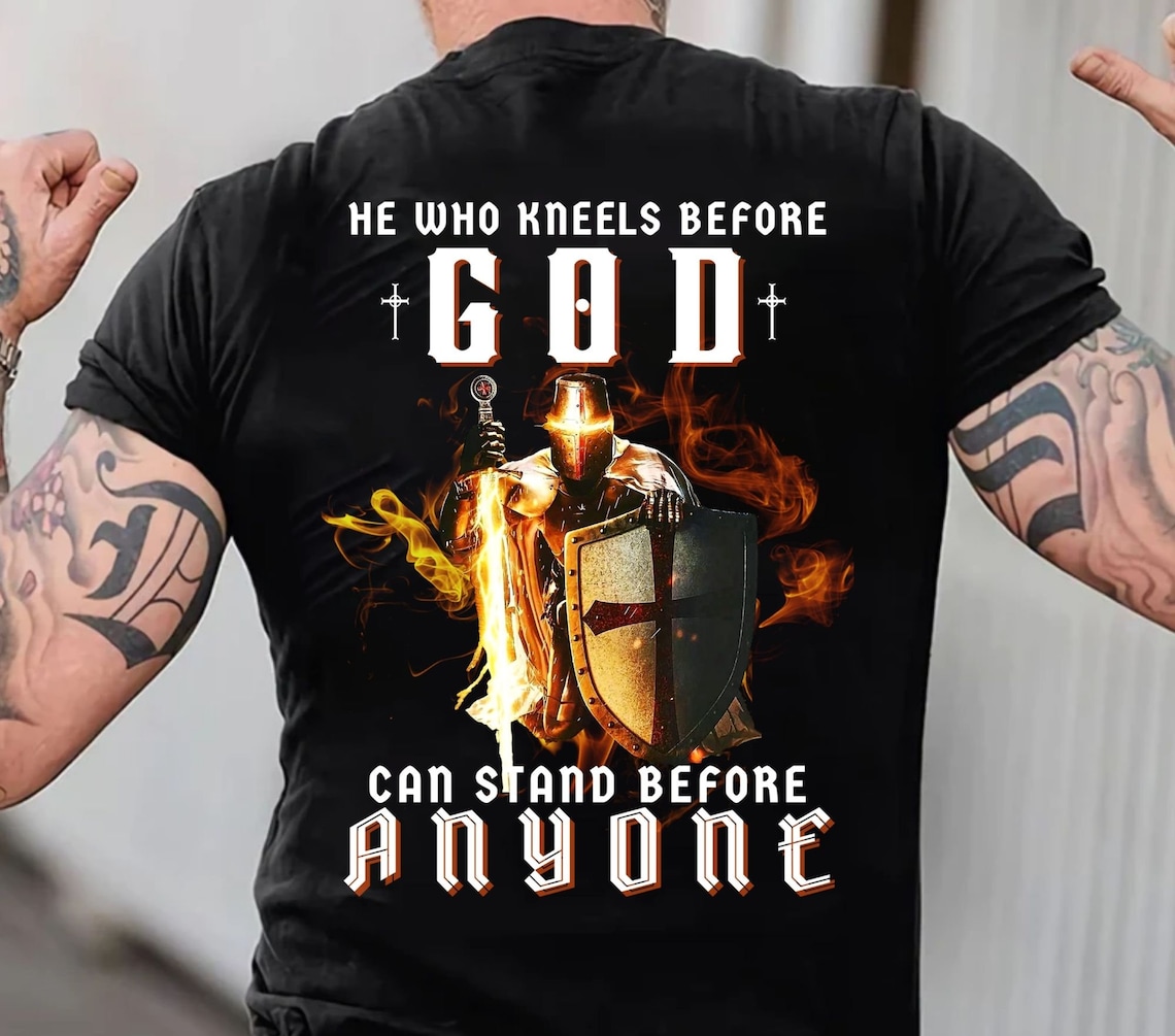 He Who Kneels Before GOD PNG Sublimation Design Christian - Etsy