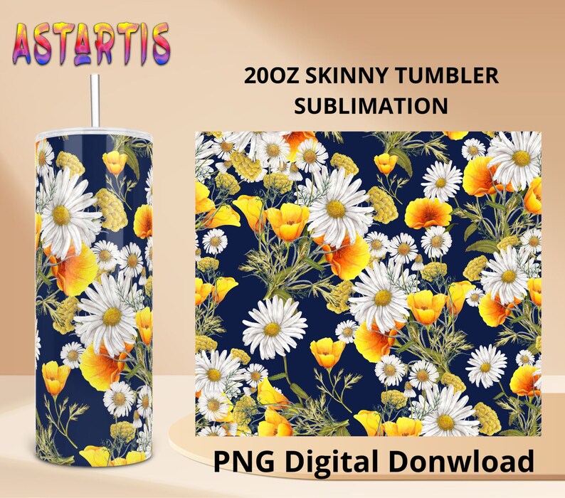 Shabby Chic Flowers Tumblers 20oz Skinny Tumbler Wrap Flowers Etsy