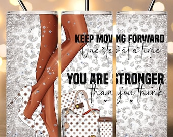 Black Girl Magic 20oz Skinny Tumbler, High Heels Tumbler Design, Inspirational Black Woman Tumbler Wrap, PNG Files Digital Download